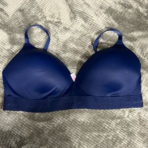 Navy blue Pink bra